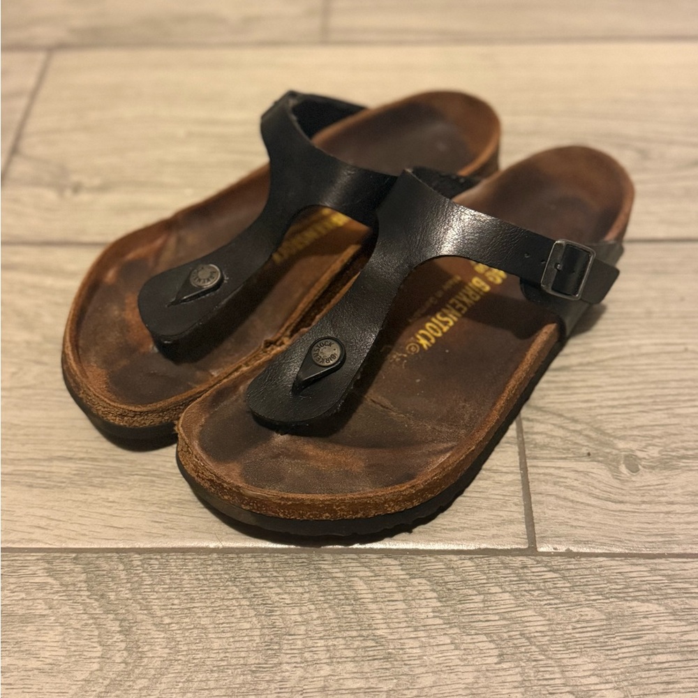 Birkenstock Black and Brown Sandals